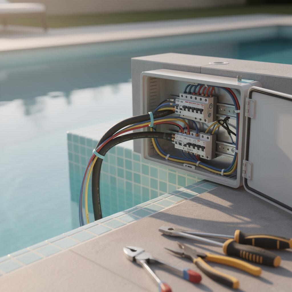 Schwimmbad Montage mit sicherem Anschluss und elektrischem Aufbau – Heizung-Sanitaer-Poolbau.de